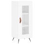 Aparador alto madera contrachapada blanco brillo 34,5x34x180 cm by vidaXL, Sideboards - Ref: Foro24-3200363, Price: 106,50 €,...