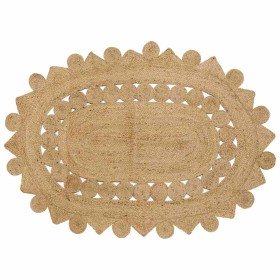 Alfombra Beige 122 x 183 cm yute