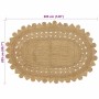 Alfombra Beige 205 x 305 cm yute