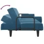 Blue velvet sofa bed with armrests by vidaXL, Sofas - Ref: Foro24-351893, Price: 286,41 €, Discount: %