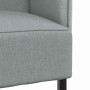 Sofa de Espalda Alta Gris claro 109 x 56 x 121 cm tela en Sofás | Comprar online en Foro24