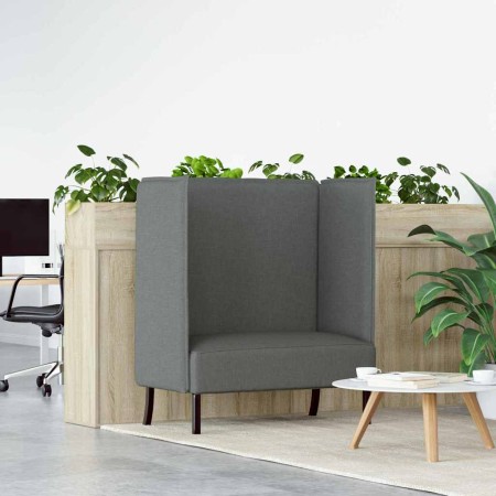 Sofa de Espalda Alta Gris oscuro 109 x 56 x 121 cm tela