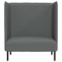 Sofa de Espalda Alta Gris oscuro 109 x 56 x 121 cm tela
