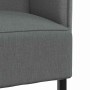 Sofa de Espalda Alta Gris oscuro 109 x 56 x 121 cm tela