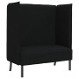 Sofa de Espalda Alta Negro 109 x 56 x 121 cm tela