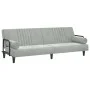 Light gray velvet sofa bed with armrests by vidaXL, Sofas - Ref: Foro24-351894, Price: 261,59 €, Discount: %