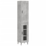 Betongraues Sperrholz-Sideboard 34,5 x 34 x 180 cm von vidaXL, Sideboards - Ref: Foro24-3200405, Preis: 101,24 €, Rabatt: %