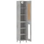 Betongraues Sperrholz-Sideboard 34,5 x 34 x 180 cm von vidaXL, Sideboards - Ref: Foro24-3200405, Preis: 99,98 €, Rabatt: %
