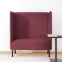 Sofa de Espalda Alta Rojo vino tinto 109 x 56 x 121 cm tela