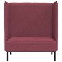 Sofa de Espalda Alta Rojo vino tinto 109 x 56 x 121 cm tela