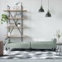 Schlafsofa mit Armlehnen aus hellgrauem Samt von vidaXL, Sofas - Ref: Foro24-351894, Preis: 266,24 €, Rabatt: %