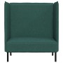 Sofa de Espalda Alta Verde oscuro 109 x 56 x 121 cm tela