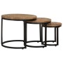 Beistelltische 3 Stück raues Mangoholz von vidaXL, Seitentische - Ref: Foro24-320686, Preis: 114,15 €, Rabatt: %