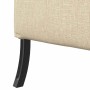 Sofa de Espalda Alta Crema 109 x 56 x 121 cm tela