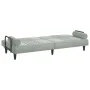 Light gray velvet sofa bed with armrests by vidaXL, Sofas - Ref: Foro24-351894, Price: 261,59 €, Discount: %