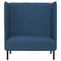 Sofa de Espalda Alta Azul 109 x 56 x 121 cm tela
