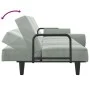 Light gray velvet sofa bed with armrests by vidaXL, Sofas - Ref: Foro24-351894, Price: 261,59 €, Discount: %
