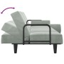 Schlafsofa mit Armlehnen aus hellgrauem Samt von vidaXL, Sofas - Ref: Foro24-351894, Preis: 266,24 €, Rabatt: %
