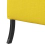 Sofa de Espalda Alta Amarillo claro 109 x 56 x 121 cm tela