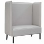 Sofa de Espalda Alta Gris nube 109 x 56 x 121 cm tela