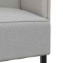 Sofa de Espalda Alta Gris nube 109 x 56 x 121 cm tela