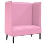 Sofa de Espalda Alta Rosa 109 x 56 x 121 cm tela