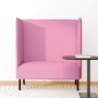 Sofa de Espalda Alta Rosa 109 x 56 x 121 cm tela