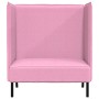 Sofa de Espalda Alta Rosa 109 x 56 x 121 cm tela