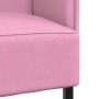Sofa de Espalda Alta Rosa 109 x 56 x 121 cm tela