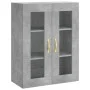 Aparador alto madera contrachapada gris hormigón 69,5x34x180 cm de vidaXL, Aparadores - Ref: Foro24-3198261, Precio: 156,40 €...