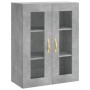 Tall plywood gray concrete sideboard 69.5x34x180 cm by vidaXL, Sideboards - Ref: Foro24-3198261, Price: 158,52 €, Discount: %