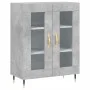 Aparador alto madera contrachapada gris hormigón 69,5x34x180 cm de vidaXL, Aparadores - Ref: Foro24-3198261, Precio: 156,40 €...