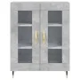 Tall plywood gray concrete sideboard 69.5x34x180 cm by vidaXL, Sideboards - Ref: Foro24-3198261, Price: 156,40 €, Discount: %