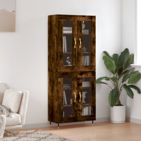 Hohes Sideboard aus geräuchertem Eichensperrholz, 69,5 x 34 x 180 cm von vidaXL, Sideboards - Ref: Foro24-3198262, Preis: 163...