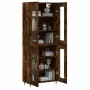 Hohes Sideboard aus geräuchertem Eichensperrholz, 69,5 x 34 x 180 cm von vidaXL, Sideboards - Ref: Foro24-3198262, Preis: 161...