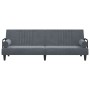 Dunkelgraues Samtschlafsofa mit Armlehnen von vidaXL, Sofas - Ref: Foro24-351895, Preis: 311,28 €, Rabatt: %