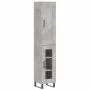 Concrete gray plywood sideboard 34.5x34x180 cm by vidaXL, Sideboards - Ref: Foro24-3200413, Price: 103,04 €, Discount: %