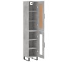 Betongraues Sperrholz-Sideboard 34,5 x 34 x 180 cm von vidaXL, Sideboards - Ref: Foro24-3200413, Preis: 104,31 €, Rabatt: %
