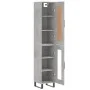 Concrete gray plywood sideboard 34.5x34x180 cm by vidaXL, Sideboards - Ref: Foro24-3200413, Price: 103,04 €, Discount: %