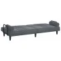 Dark gray velvet sofa bed with armrests by vidaXL, Sofas - Ref: Foro24-351895, Price: 276,93 €, Discount: %
