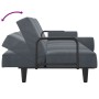 Dunkelgraues Samtschlafsofa mit Armlehnen von vidaXL, Sofas - Ref: Foro24-351895, Preis: 311,28 €, Rabatt: %