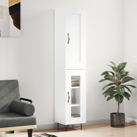 Hohes Sideboard Sperrholz weiß 34,5x34x180 cm von vidaXL, Sideboards - Ref: Foro24-3200417, Preis: 98,62 €, Rabatt: %