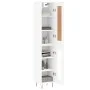 Aparador alto madera contrachapada blanco 34,5x34x180 cm de vidaXL, Aparadores - Ref: Foro24-3200417, Precio: 97,39 €, Descue...