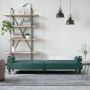 Schlafsofa aus dunkelgrünem Samt mit Armlehnen von vidaXL, Sofas - Ref: Foro24-351896, Preis: 296,33 €, Rabatt: %