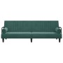 Dark green velvet sofa bed with armrests by vidaXL, Sofas - Ref: Foro24-351896, Price: 296,33 €, Discount: %