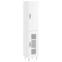 Aparador alto madera contrachapada blanco brillo 34,5x34x180 cm by vidaXL, Sideboards - Ref: Foro24-3200419, Price: 104,67 €,...