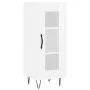 Aparador alto madera contrachapada blanco brillo 34,5x34x180 cm by vidaXL, Sideboards - Ref: Foro24-3200419, Price: 103,50 €,...