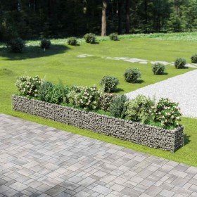Arriate de gaviones de acero 540x50x50 cm en Maceteros y jardineras | Comprar online en Foro24