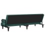 Schlafsofa aus dunkelgrünem Samt mit Armlehnen von vidaXL, Sofas - Ref: Foro24-351896, Preis: 296,33 €, Rabatt: %