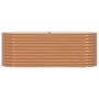 Arriate elevado Marrón 240 x 80 x 81 cm Acero en Maceteros y jardineras | Comprar online en Foro24